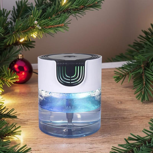 The New Light-Emitting Household Humidifier for Bedrooms and Living Rooms Has a Large Capacity for Adding Water. It Is Easy and Convenient to Operate, with a High-End and Beautiful Appearance Design, and Can Relieve Dryness