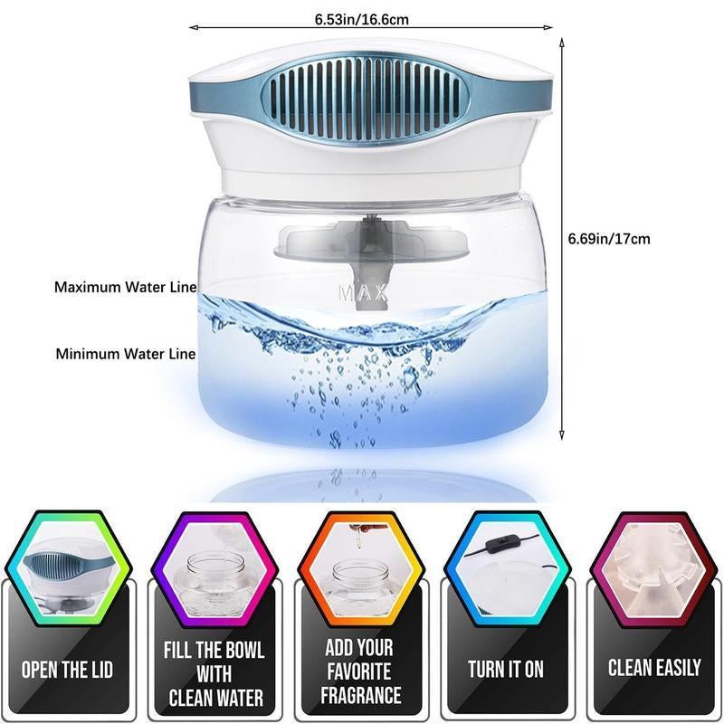 The New Fashionable Humidifier Comes with Free Essential Oil. It Is Suitable for Both Home and Office Use, Easy to Carry during Travel, Can Be Filled with Water and Is Easy to Operate. the Design Is Safe and Practical
