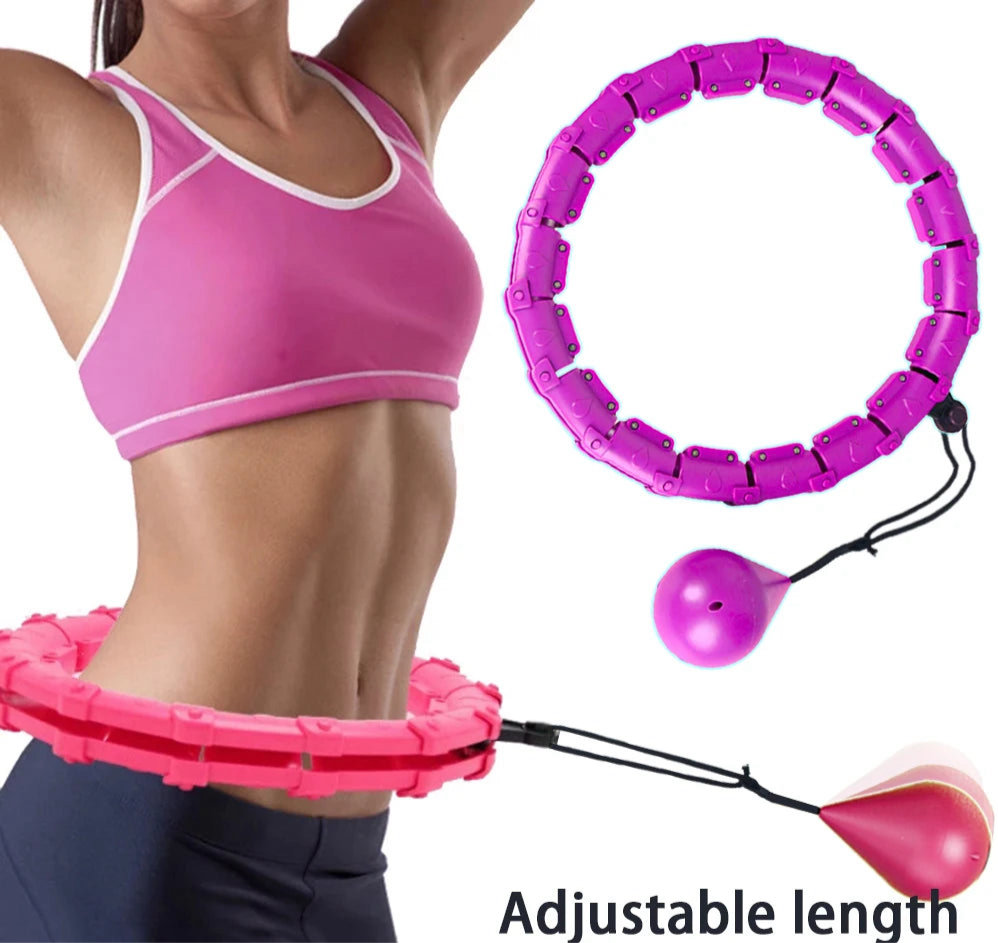 Adjustable Sport Hoops Abdominal Waist Exercise Detachable Hoola Massage Fitness Hoop Training Weight Loss