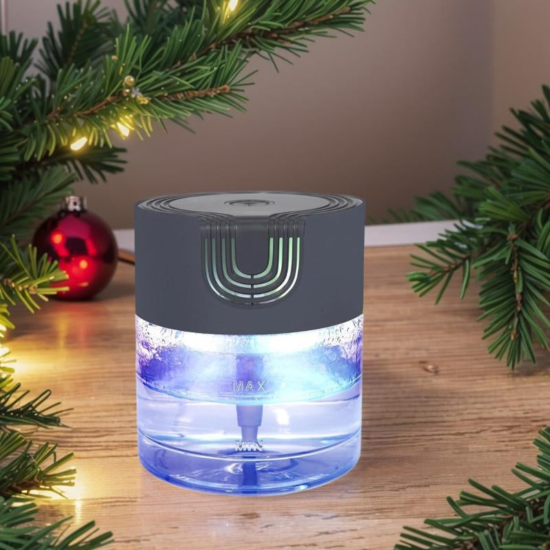 The New Light-Emitting Household Humidifier for Bedrooms and Living Rooms Has a Large Capacity for Adding Water. It Is Easy and Convenient to Operate, with a High-End and Beautiful Appearance Design, and Can Relieve Dryness