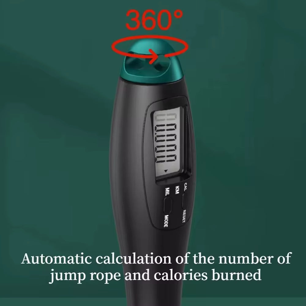 Counting Jump Rope Ball Steel PVC Skipping Rope Exercise Adjustable Cordless Jump Rope Fitness Gym Training Home Sport Equipment