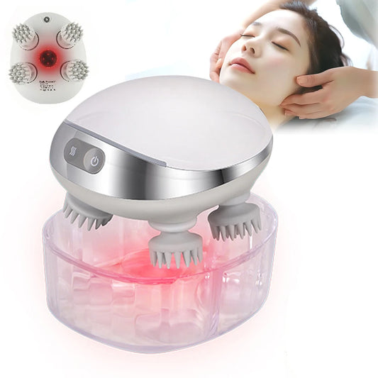 Smart Head Massager with Base Red Light Head Massager for Hair Growth Vibrator Scalp Massage Machine Body Relaxation Treatment