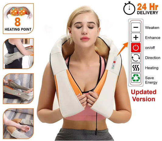 Shiatsu Back Neck Massager Electric Shoulder Massager with Heat Deep Tissue Home