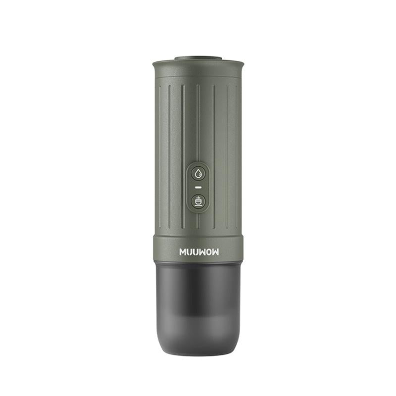 MUUWOW Nano Portable Espresso Maker (Free Grinder) 15Bar Professional High-Pressure Extraction,2-In-1 Brewing Capsules & Ground Coffee,Self-Heating with USB-C 7500Mah Battery,Home & Outdoor