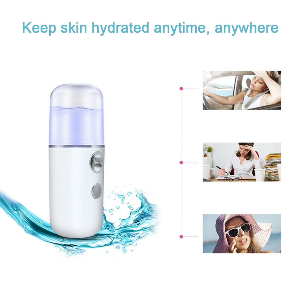 Mist Facial Sprayer, Humidifier, Nebuliser Face Steamer Moisturising Skin Care Tools