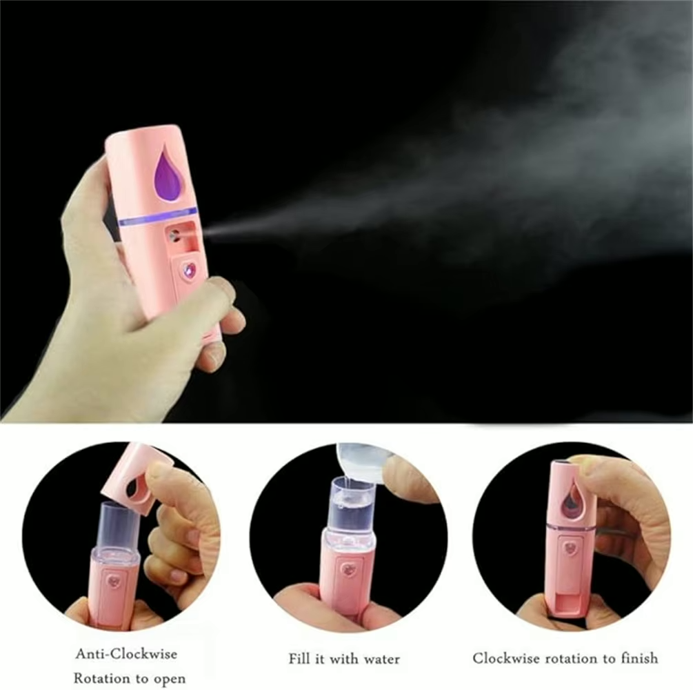 Face Steamer, Portable Facial Sprayer Nebuliser, Hydrating Anti-aging Mini Nano Wrinkle Women, Beauty Skin Care