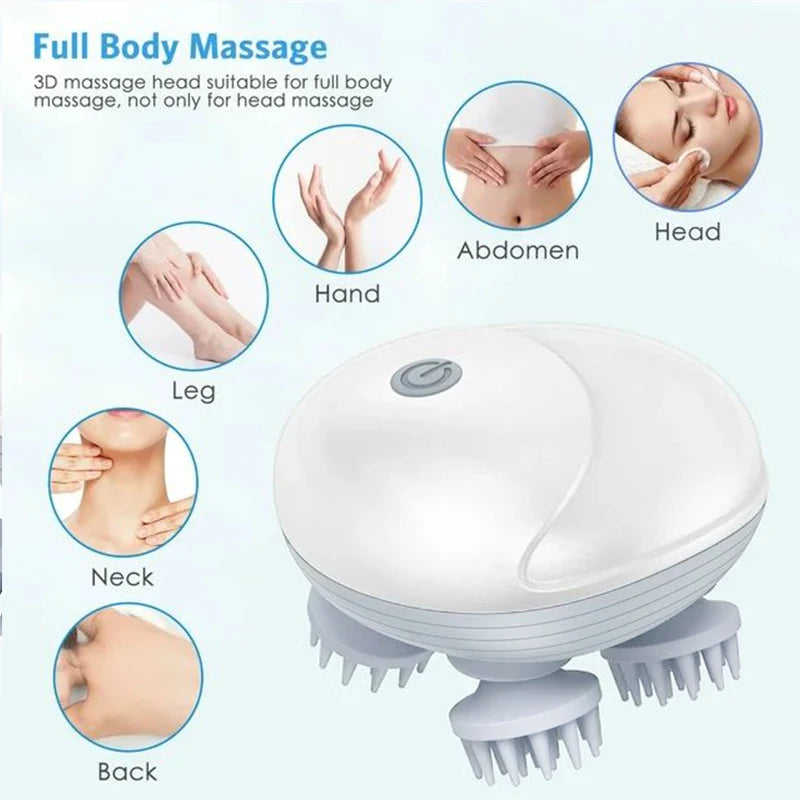 Rechargeable Electric Deep Scalp Massager | Relax, Clean, & Rejuvenate