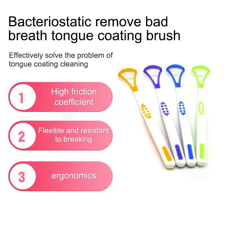 Premium Tongue Scraper & Brush |Fresh Breath & Oral Hygiene Made Easy