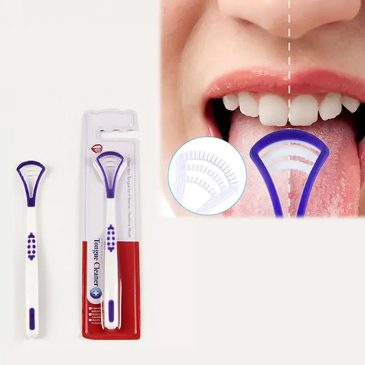 Premium Tongue Scraper & Brush |Fresh Breath & Oral Hygiene Made Easy