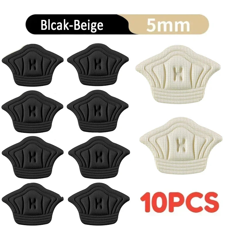 Heel Cushion Pads – Adjustable Shoe Inserts with Soft Comfort & Non-Slip Adhesive (5 Pairs)