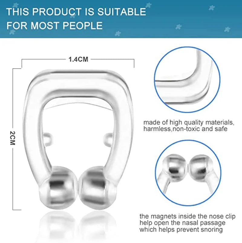 Silicone Magnetic Nose Clips – Comfortable Breathing Clips for Relaxation & Rest