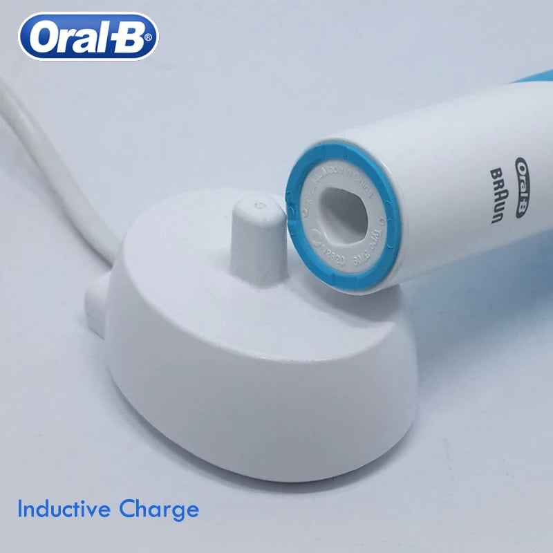Oral B Electric Toothbrush D12 Rotation, Vitality Smart Tooth Brush, Rechargeable Replaceable Brush Head, 4 Refills + Box