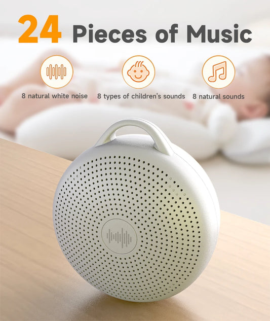 Portable White Noise Sound Machine For Kids and Adults with Night Light