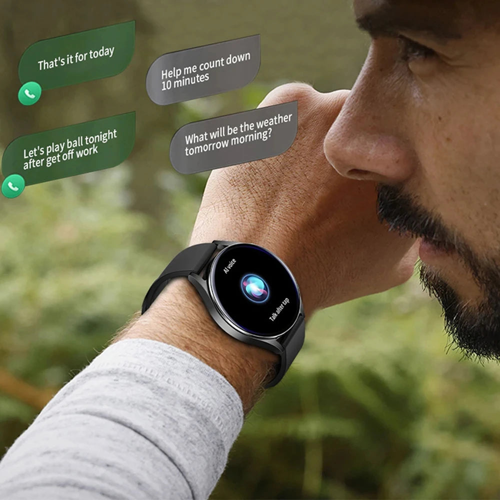 LAXASFIT 2025 New Bluetooth Call Smartwatch 6 Pro Customized Dial For Men & Women, Health Monitor Smartwatch for Android IOS