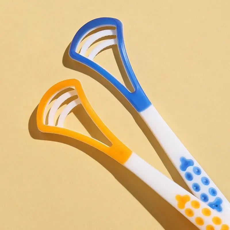 Premium Tongue Scraper & Brush |Fresh Breath & Oral Hygiene Made Easy