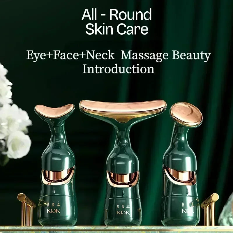 3 In 1 Facial Lifting Device, Face Neck Eye Massager, Face Slimmer, Skin Tightening, Anti Wrinkle, Anti Aging Face Massager