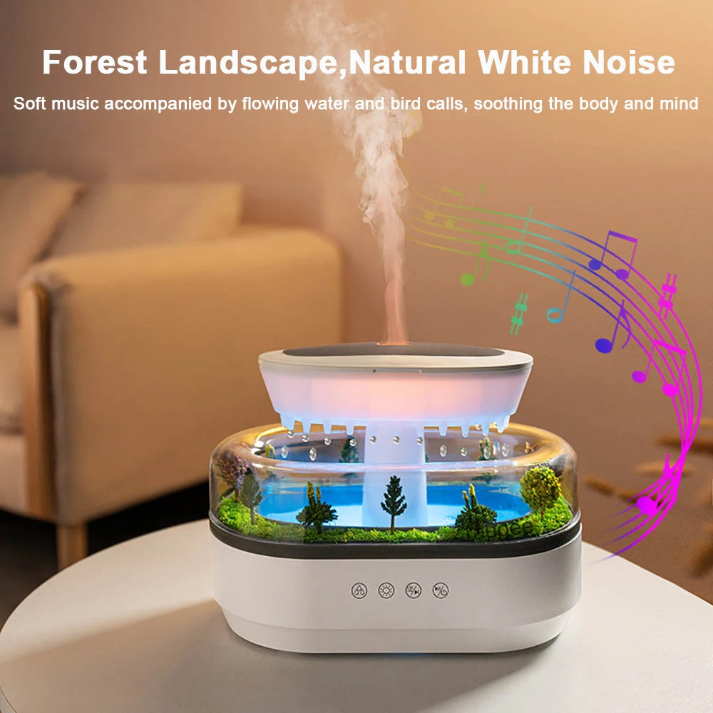 Aroma Humidifier Raindrop | Colorful Light & Essential Oil Diffuser