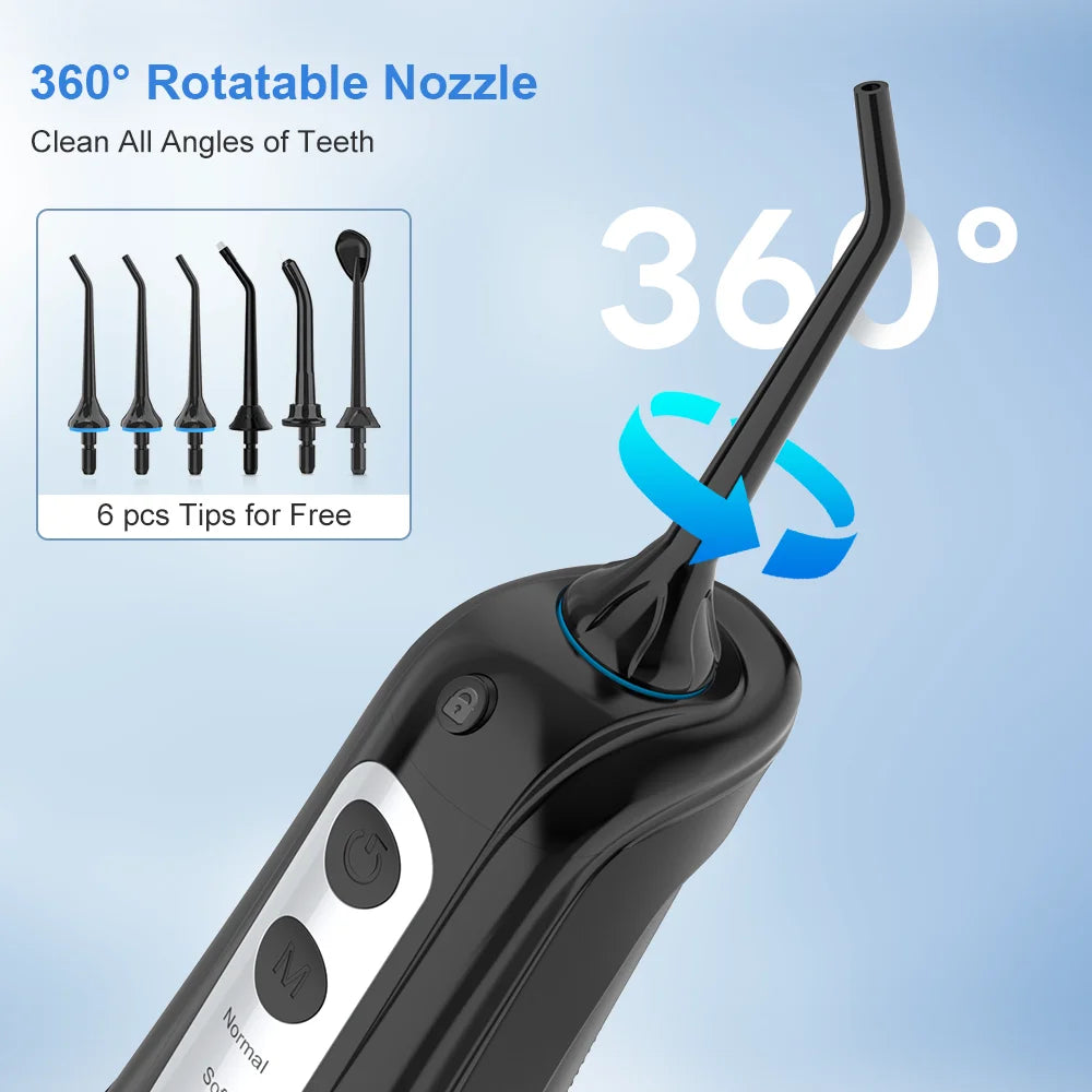 INSMART Oral Irrigator, Dental Water Flosser, Waterproof Portable Dental Water Jet Floss For Teeth Cleaning and Whitening