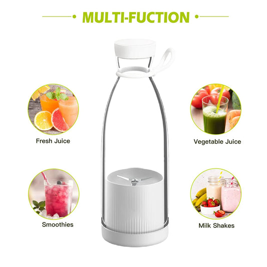 Multi-Functional Mini Juicer, Portable Juice Cup, Blender Bottle, USB Rechargeable
