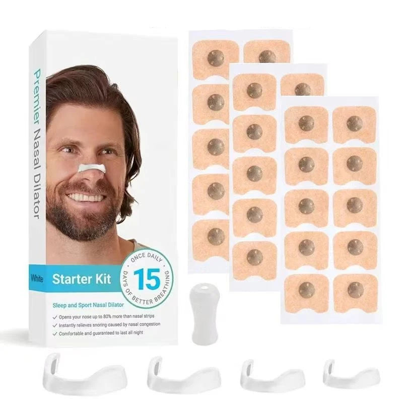 Sport Nasal Breathing Dilator Kits Sleep Nasal Strips Nose Breathe Better Sleeping Anti Snoring Magnetic Nose Clip Nasal Strips