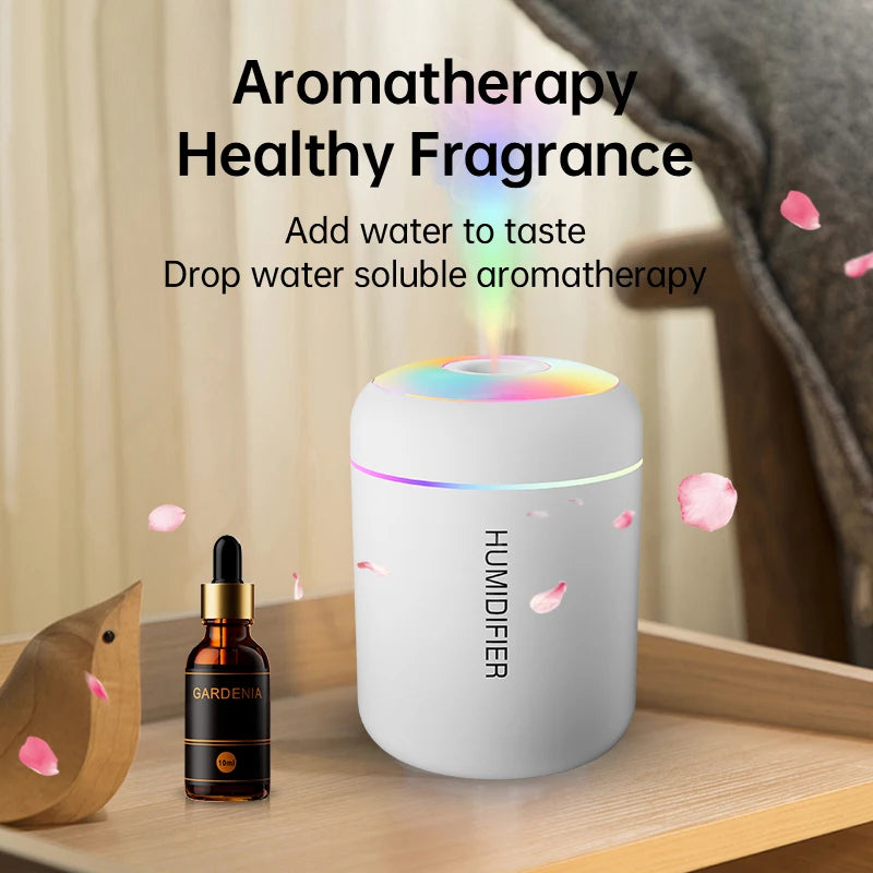 Mini Air Humidifier, Electric Aroma Diffuser, Essential Oil Purifier, Aromatherapy, For Car. Home, Bedroom
