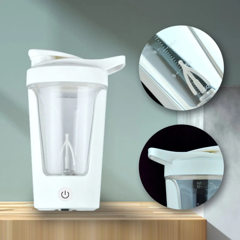 350ML Electric Protein Powder Mixing Cup, Automatic Shaker, Mixer Shake Bottle, Blender Kettle