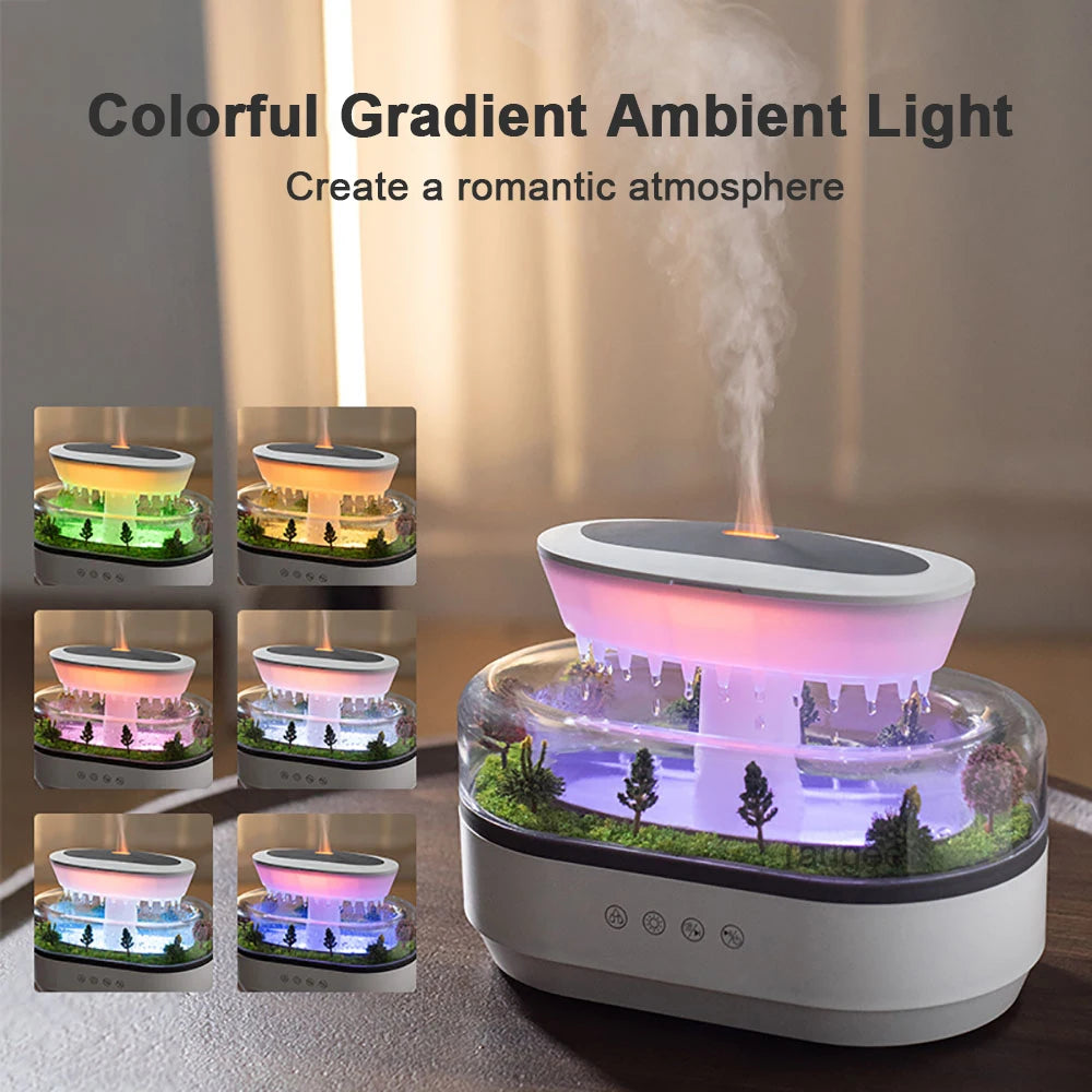 Aroma Humidifier Raindrop | Colorful Light & Essential Oil Diffuser