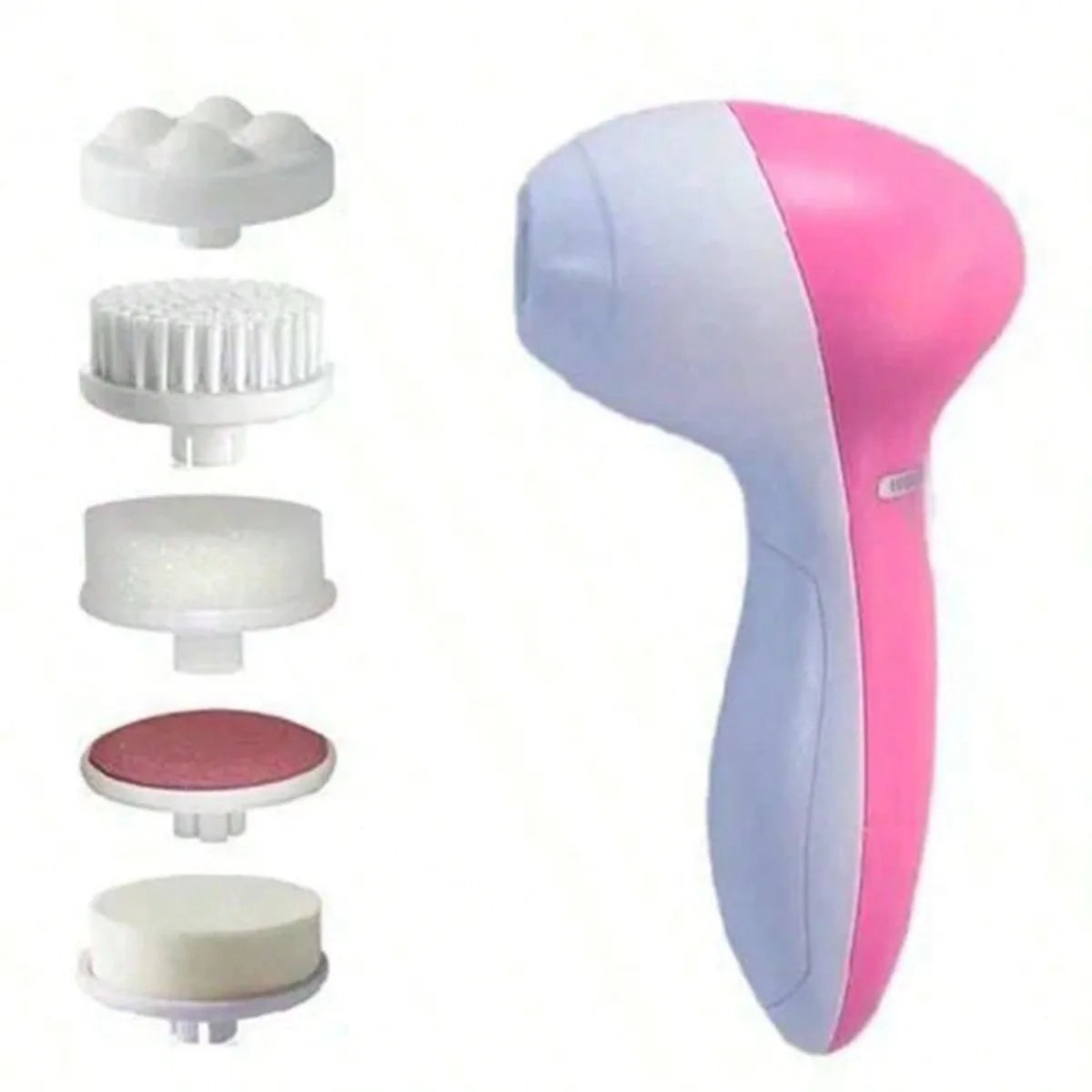 Electric Facial Cleaner, 5 in 1 Face Cleansing Brush, Skin Care Massager, Blackhead Cleanser Tool