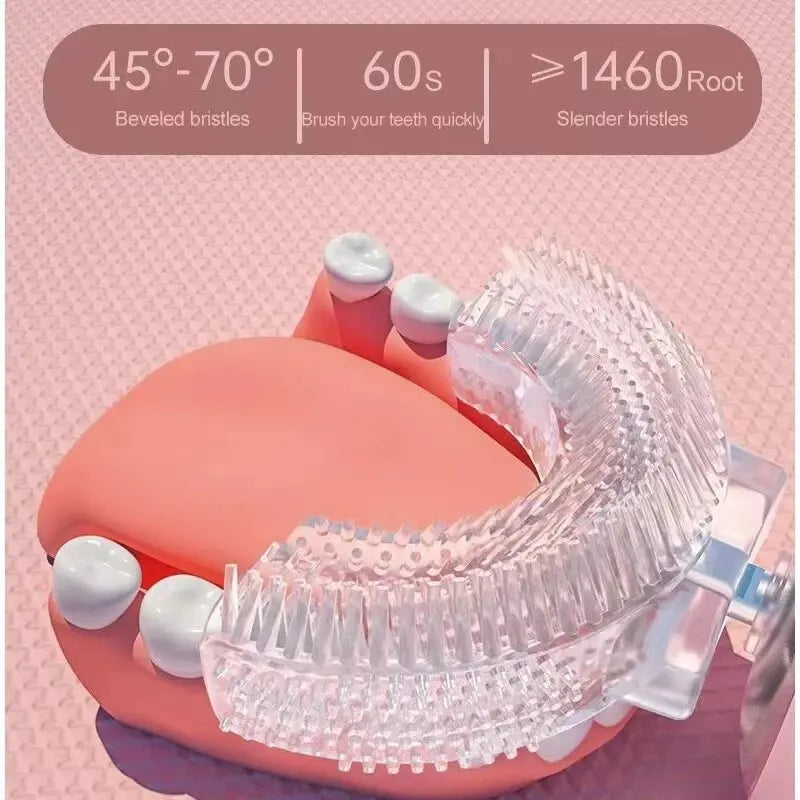 Children's Electric Toothbrush, Smart Children's Toothbrush U-Shaped