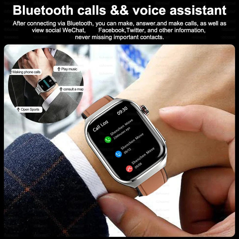 2025 ECG Smart Watch Women & Men | Heart Rate, BT Calls & Health Monitor | Different colours