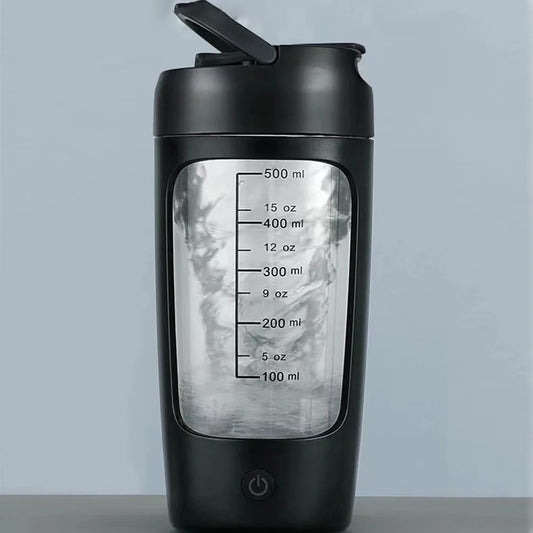 Electric Protein Shaker Bottle, Portable, Rechargeable Blender Cup Automatic Self Stirring Mug