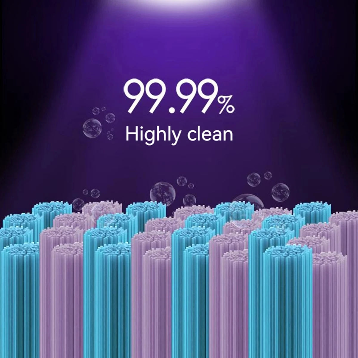2-in-1 Intelligently Dry & Disinfect Ultrasonic Toothbrush Holder | UV Sterilization, Rechargeable & Hygienic | Keep Your Brush Clean & Safe