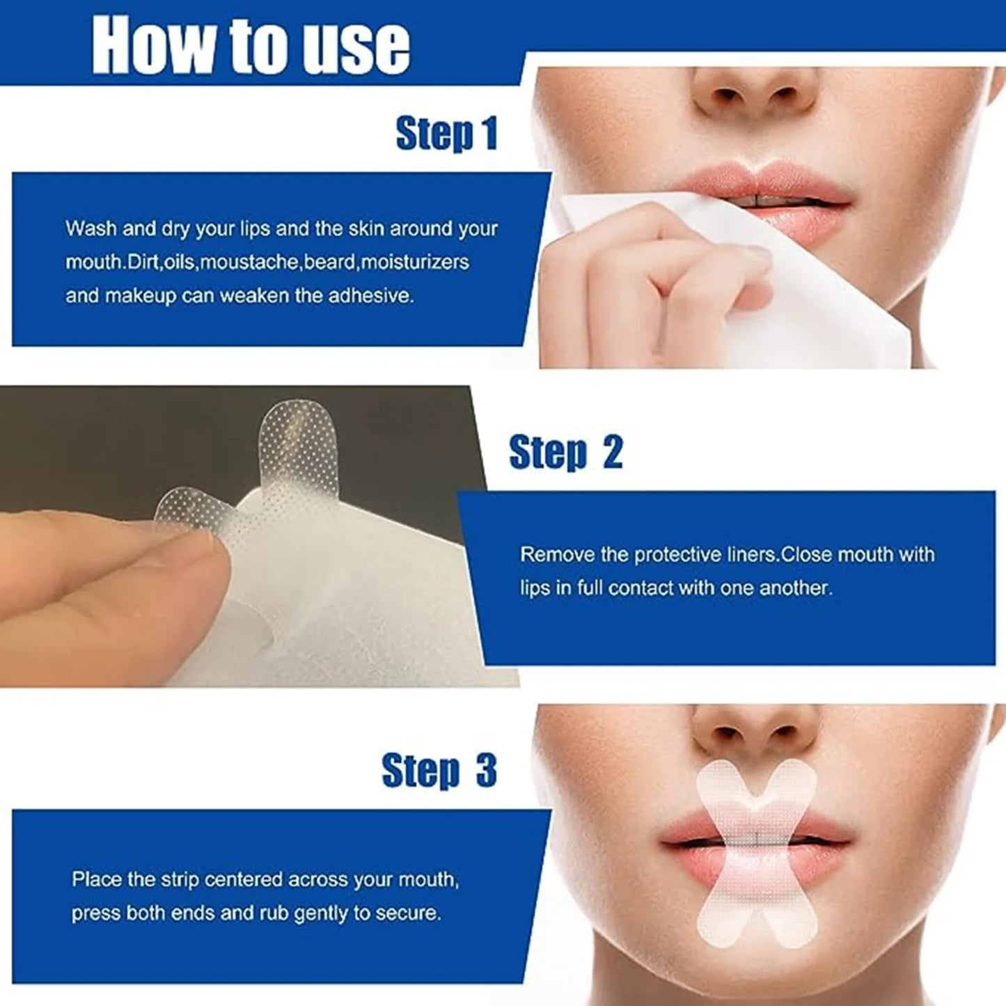 Comfort Mouth Tape – Gentle Adhesive Strips for Restful Nights & Relaxation