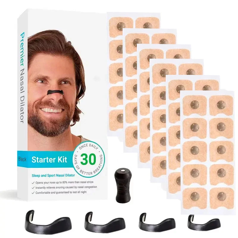 Sport Nasal Breathing Dilator Kits Sleep Nasal Strips Nose Breathe Better Sleeping Anti Snoring Magnetic Nose Clip Nasal Strips