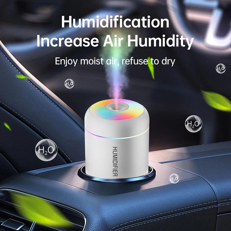 Mini Air Humidifier, Electric Aroma Diffuser, Essential Oil Purifier, Aromatherapy, For Car. Home, Bedroom