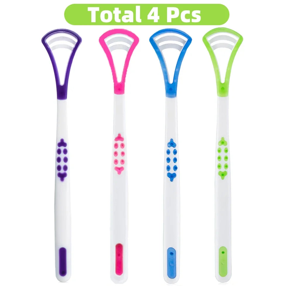 Premium Tongue Scraper & Brush |Fresh Breath & Oral Hygiene Made Easy