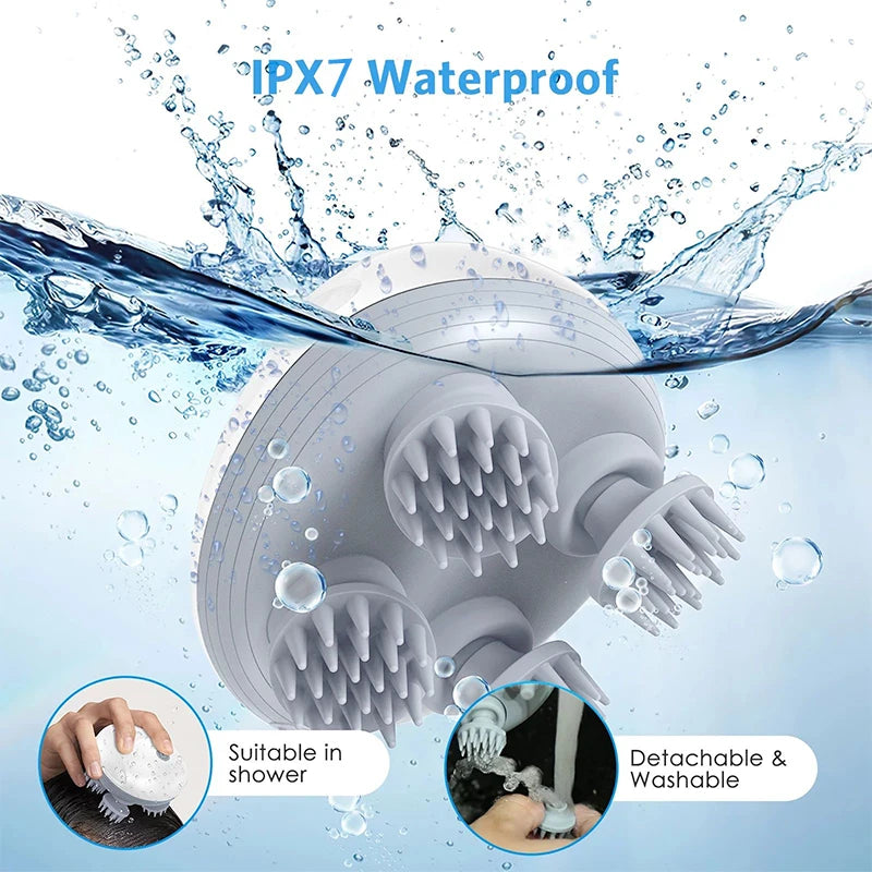 Rechargeable Electric Deep Scalp Massager | Relax, Clean, & Rejuvenate