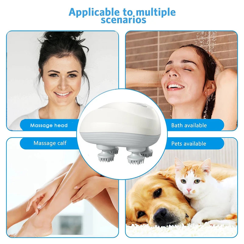 Rechargeable Electric Deep Scalp Massager | Relax, Clean, & Rejuvenate