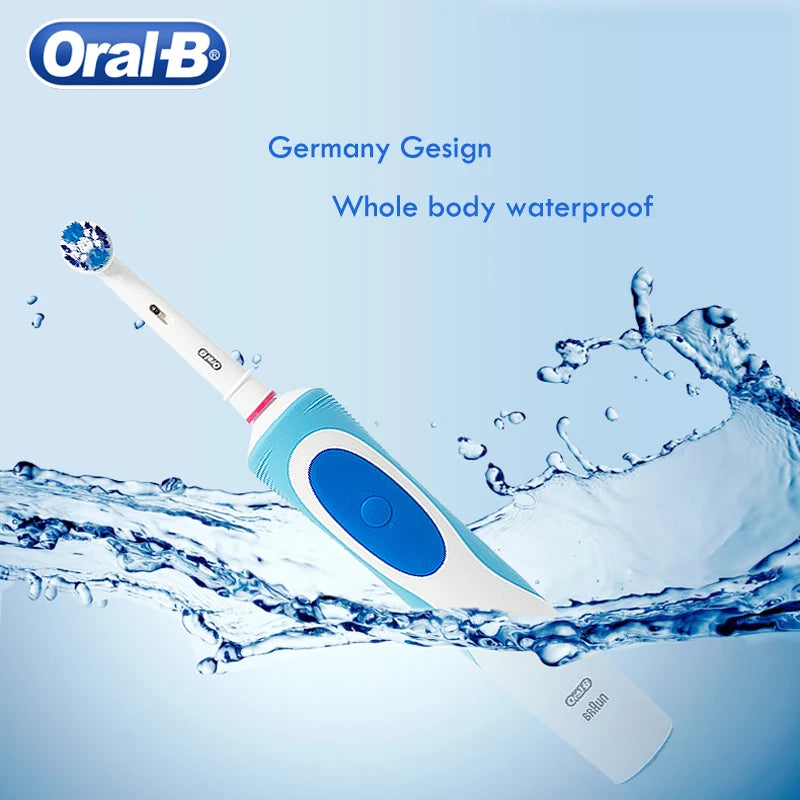 Oral B Electric Toothbrush D12 Rotation, Vitality Smart Tooth Brush, Rechargeable Replaceable Brush Head, 4 Refills + Box