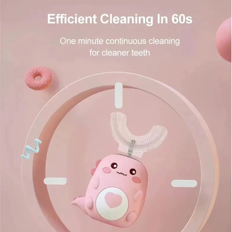 Children's Electric Toothbrush, Smart Children's Toothbrush U-Shaped