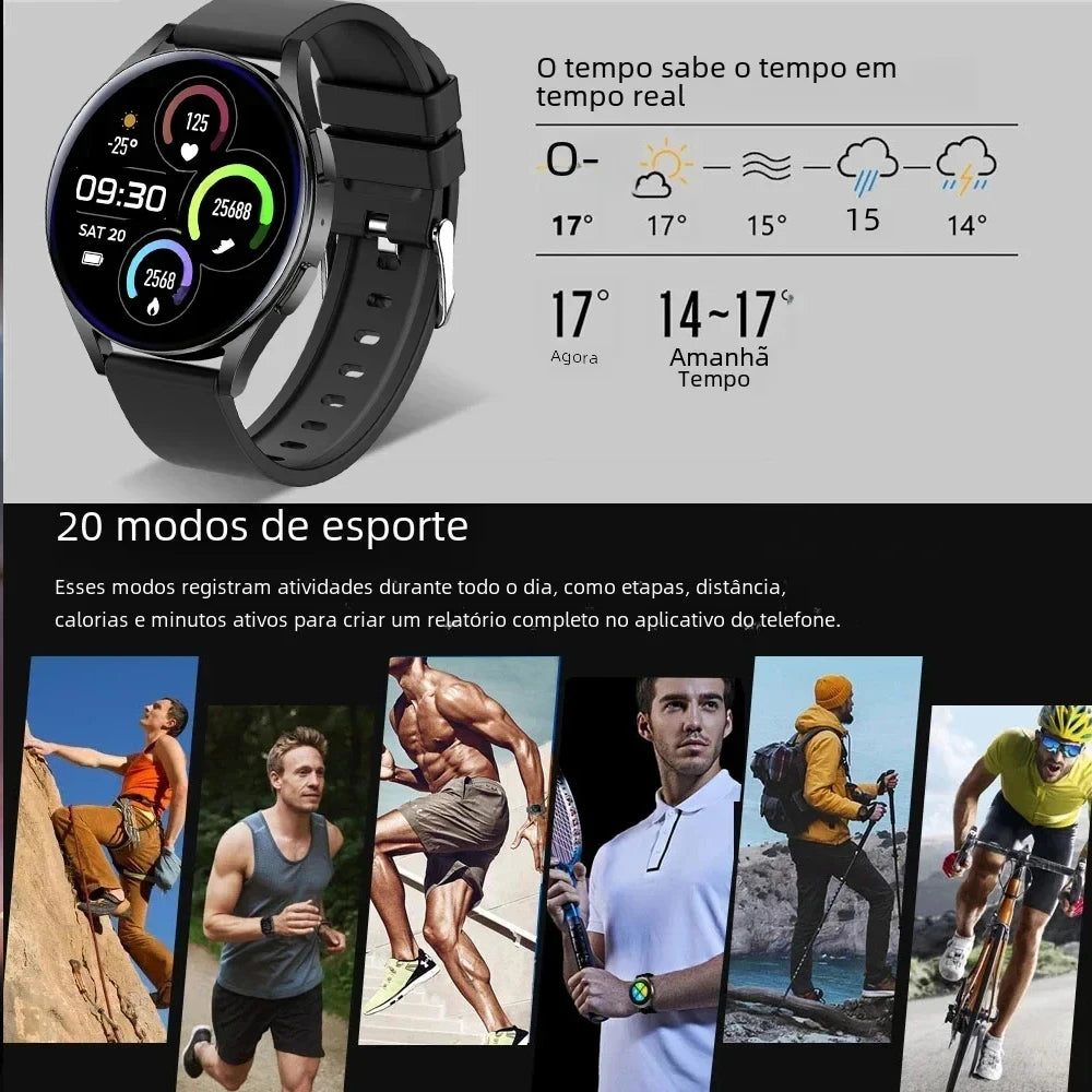 LAXASFIT 2025 New Bluetooth Call Smartwatch 6 Pro Customized Dial For Men & Women, Health Monitor Smartwatch for Android IOS