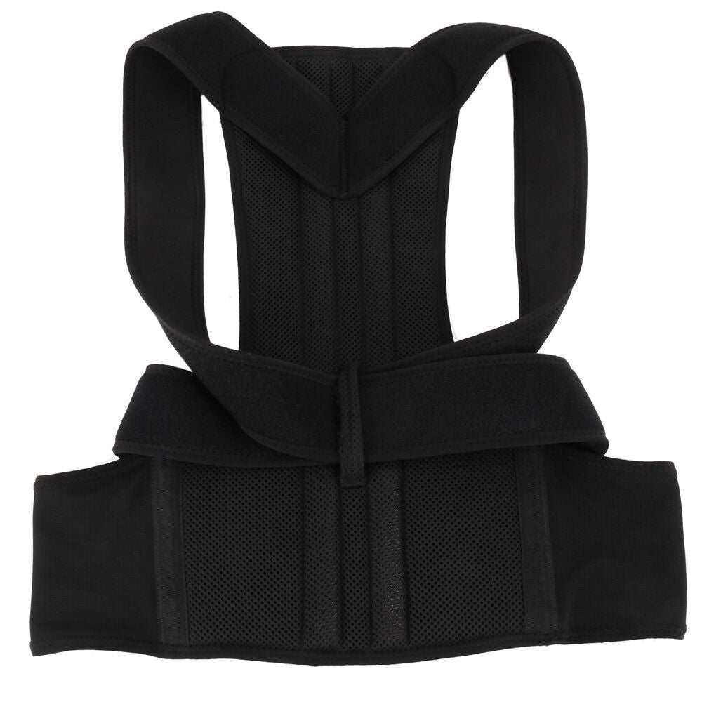 Posture Corrector Back Straightener Lumbar Shoulder Support Belt Body Brace UK