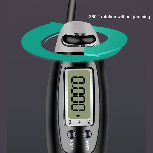 Cordless Skipping Rope Jump Ropes Smart Screen with Weighted for Sports Fitness