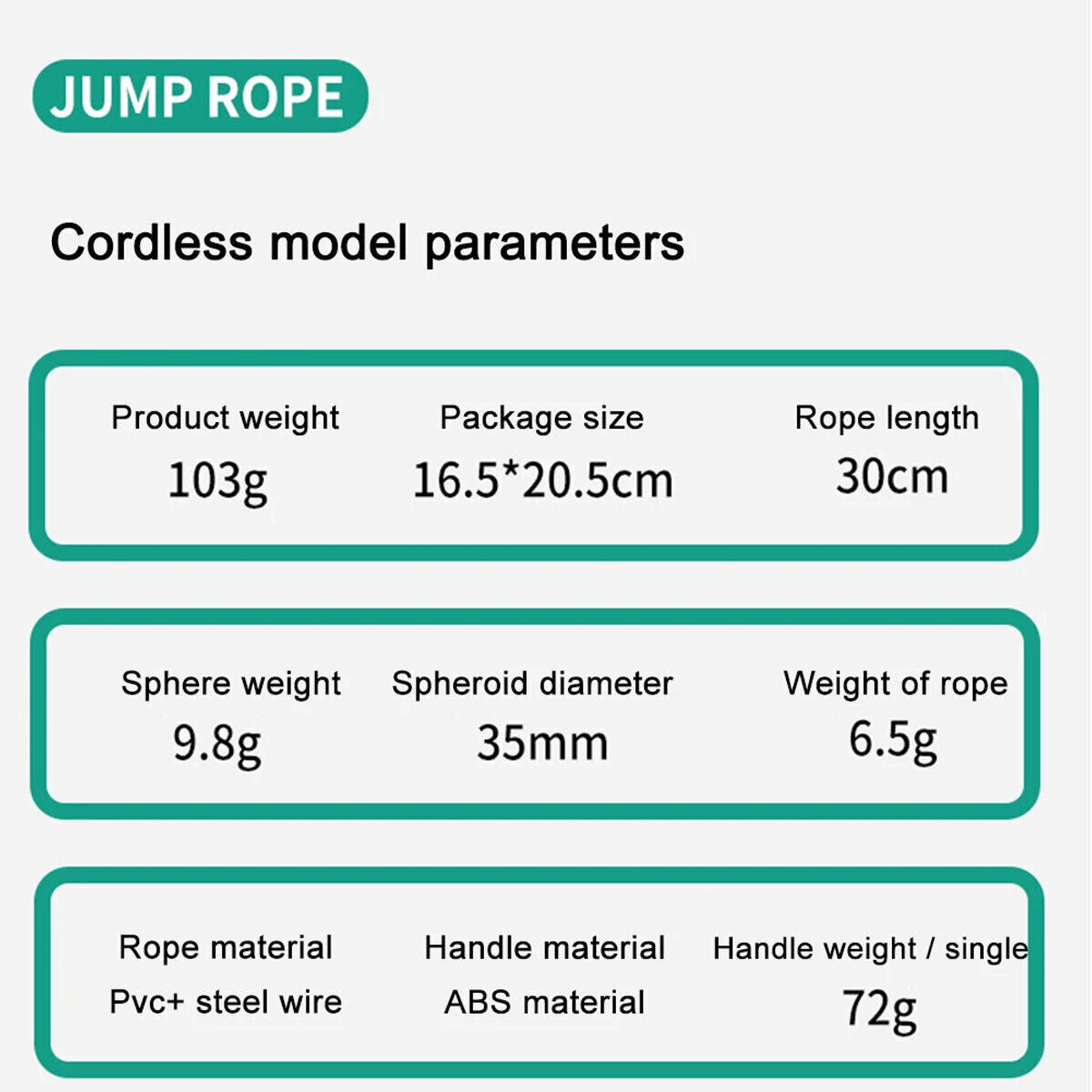 Cordless Skipping Rope Jump Ropes Smart Screen with Weighted for Sports Fitness