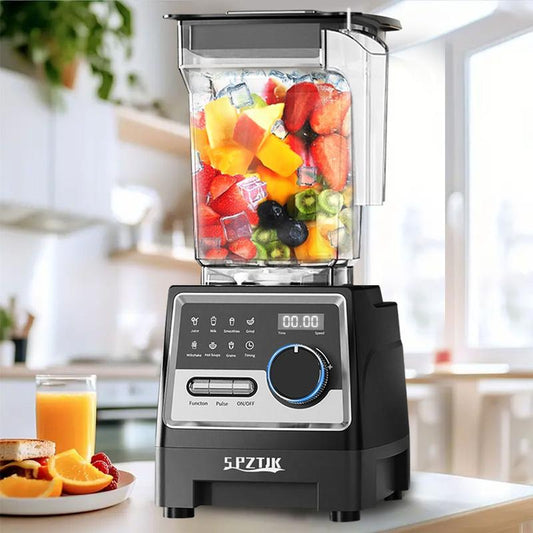 SPZTJK Professional Blender,Kitchen for Blender 68Oz BPA Free 2 Containers Countertop Blenders, Ice Cream Machine, Ice Crushing&Max.2400Watts/1000Watts Blender and Grinder Combo 24000RPM , Smoothies/Juice/Nuts Butter/Food Processor/Kitchen Appliances