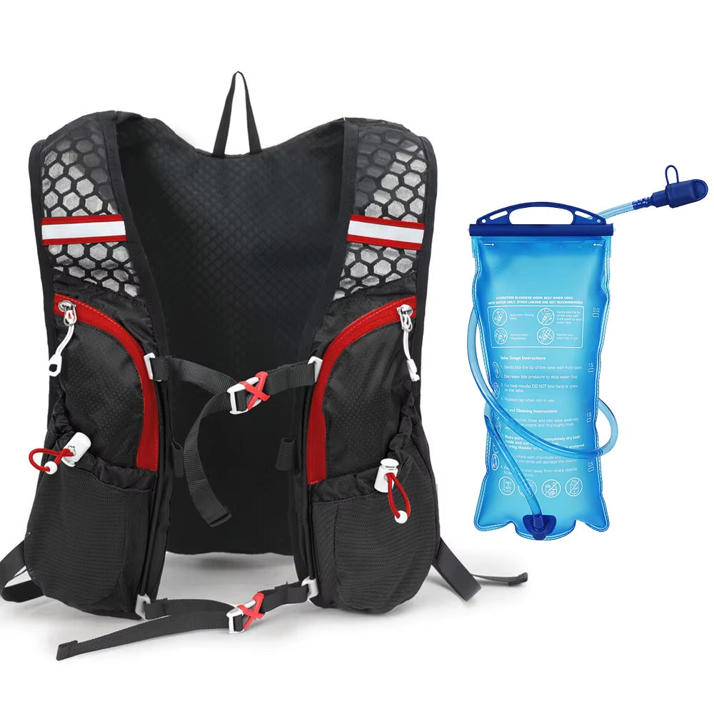 Hydration Pack Backpack with 2L Water Bladder Super Lightweight Breathable Hydration Vest for Outdoors Running Cycle Climbing