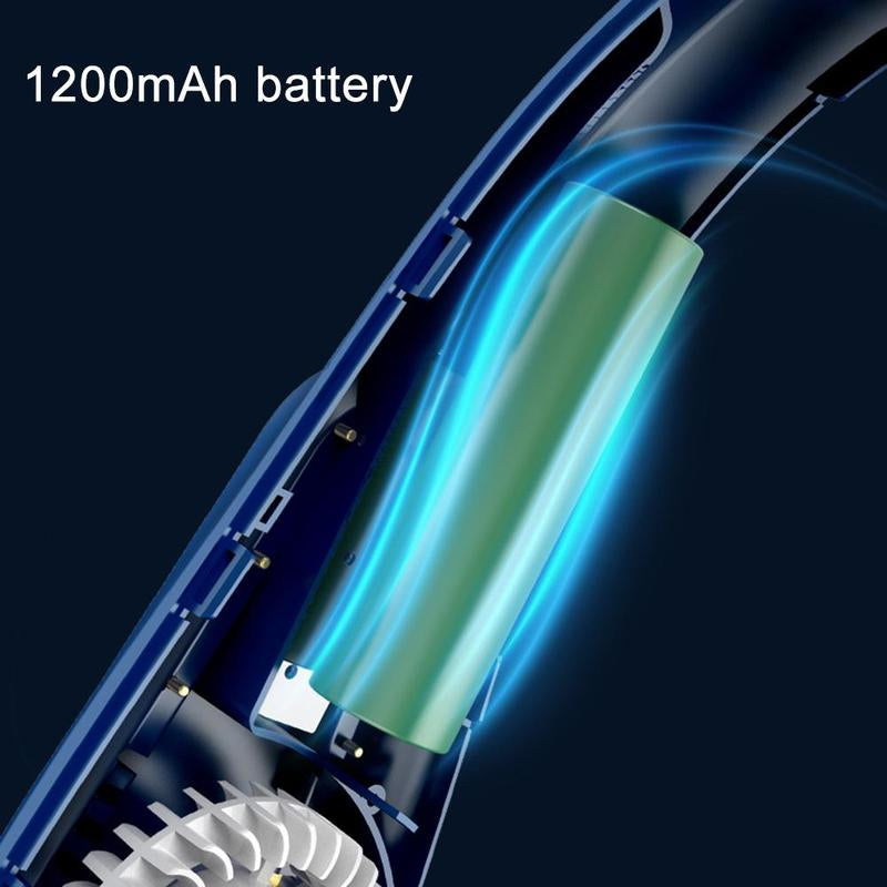 Portable Neck Fan, USB Rechargeable Neck Fan, Adjustable Speed Settings Neck Fan, Personal Fan for Outdoor, Travel, Camping, Hiking