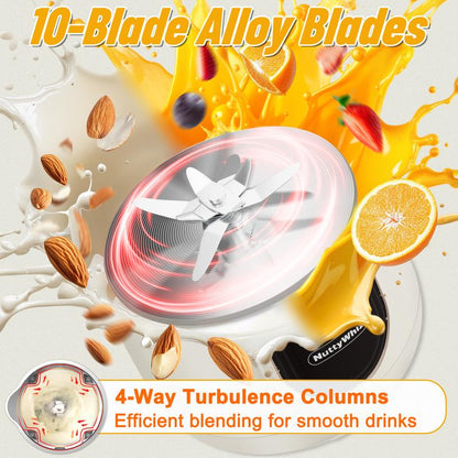 8-In-1 Nut Milk Maker Machine, 42Oz Homemade Almond, Soy, Oat, Juice, Plant-Based and Dairy Free Beverages,Automatic Almond Milk Maker, LED Panel/Delay Start/Keep Warm/Boil Water/Self Clean