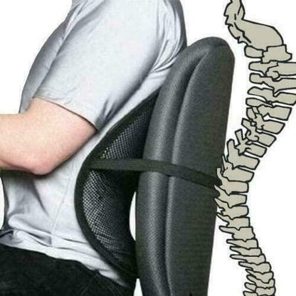 Back Support Mesh Lumbar Lower Back Cushion Pain Relief Lumber Car Seat Office