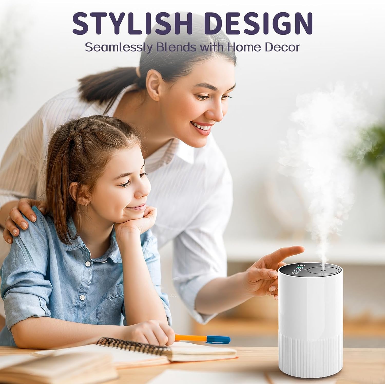 Waterless Diffuser for Essential Oil: Portable Nebulizing Essential Oil Diffuser, Aroma Diffuser for Car, Travel Use, Home